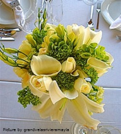 wedding table centerpiece wedding-table-centerpiece-yellow